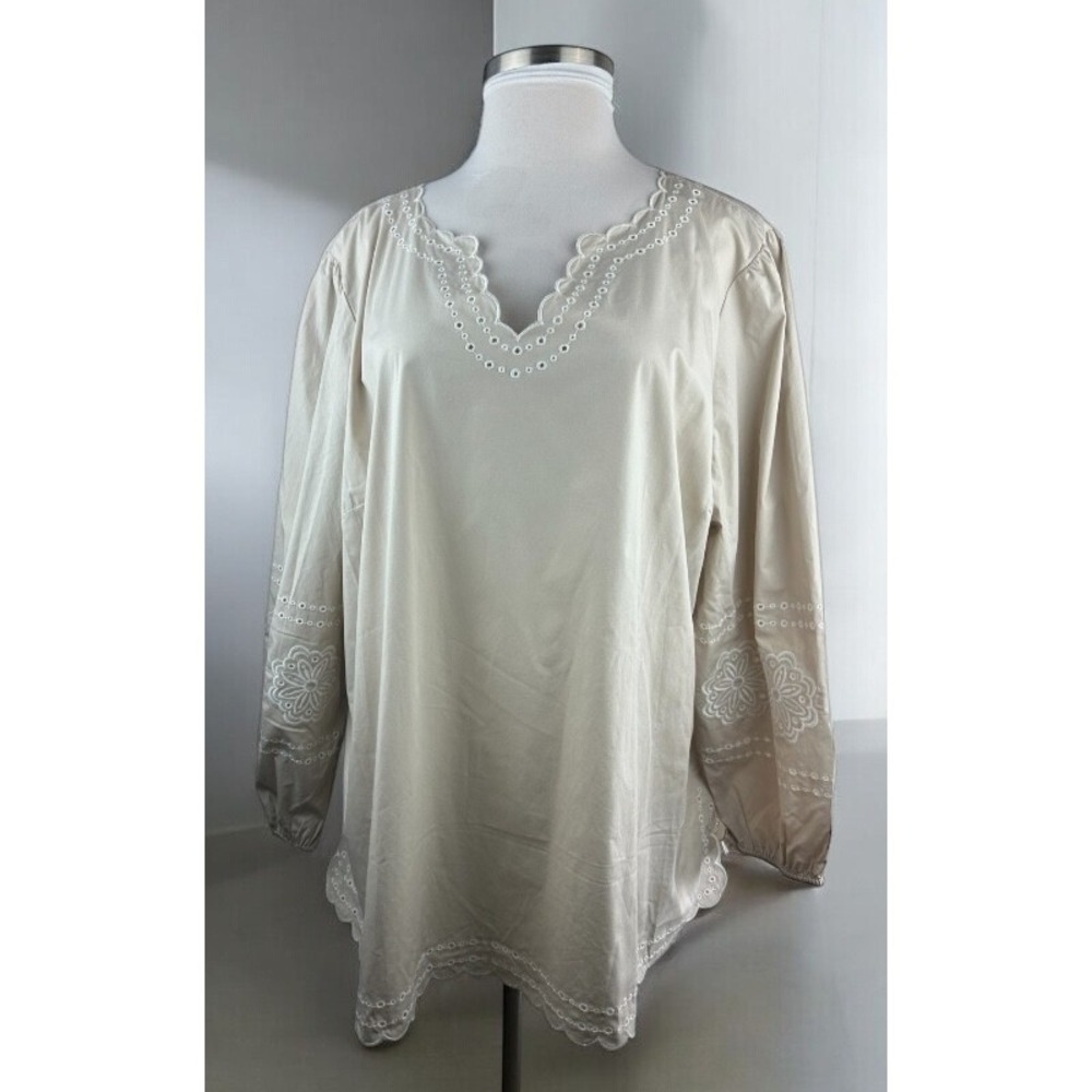 Bellisima Kim Gravel Daisy Days Of Summer Boutique Top Eyelet Plus Size 4X - Picture 8 of 16